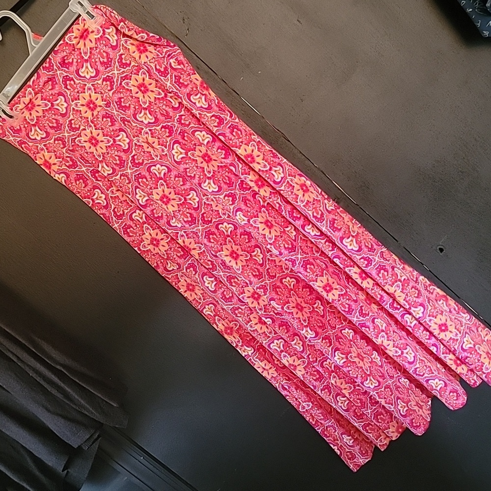 NWOT Lularoe Silky Maxi Skirt- Summer Colored Pattern